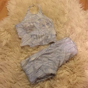 Cache Shiny Beaded Pants and Halter Top